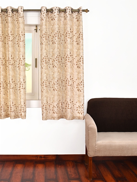 

Ariana Beige Single Black Out Window Curtain