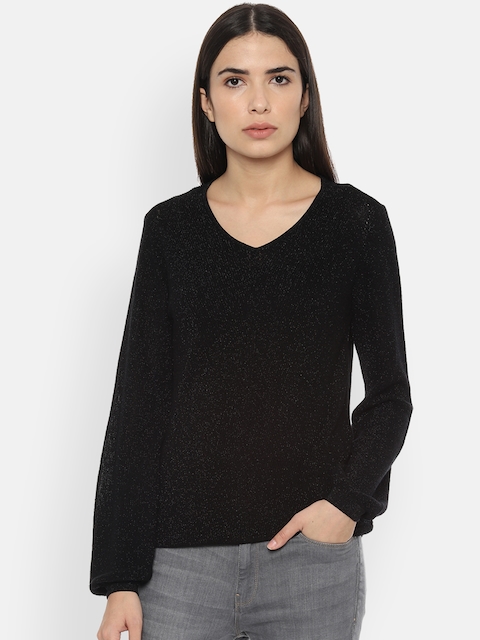Allen Solly Woman Women Black Solid Sweater