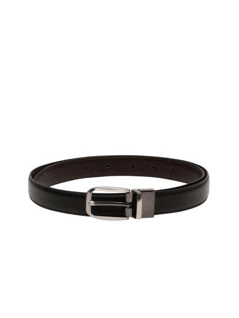 

CRUSSET Women Black & Brown Solid Reversible Belt