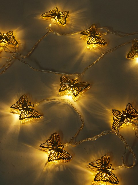 

TAYHAA Gold- Toned Butterfly Shaped Luminous String Lights