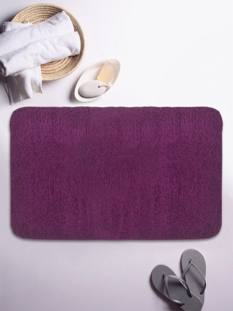 

BIANCA Micro Purple Pattered Microfibre 1700 GSM Rectangular Bath Mat