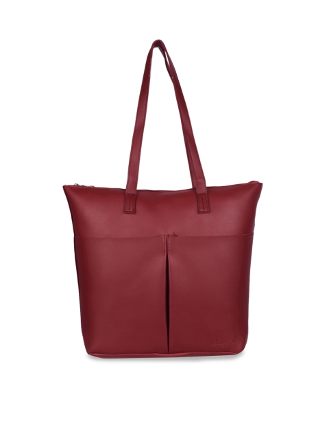 

Bagkok Maroon Solid Shoulder Bag