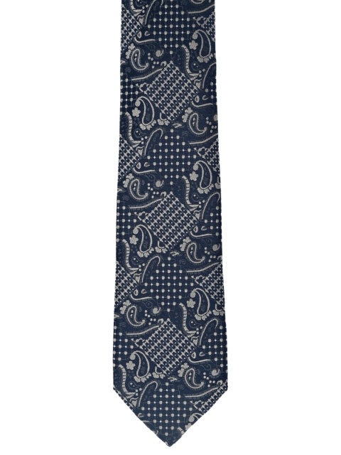 

Calvadoss Blue & Grey Woven Design Broad Tie