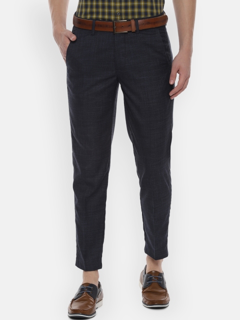

Allen Solly Men Navy Blue Slim Fit Solid Regular Trousers