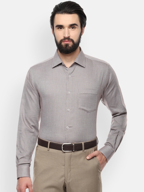 

Van Heusen Men Brown Regular Fit Solid Formal Shirt