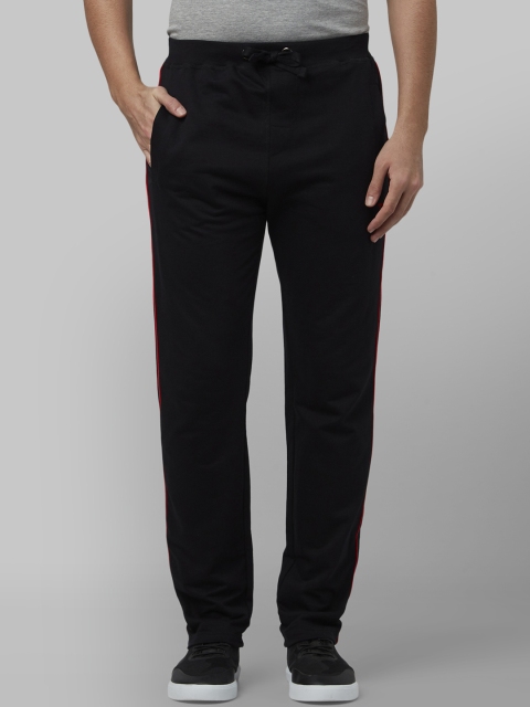 

Park Avenue Men Black Solid Trackpants