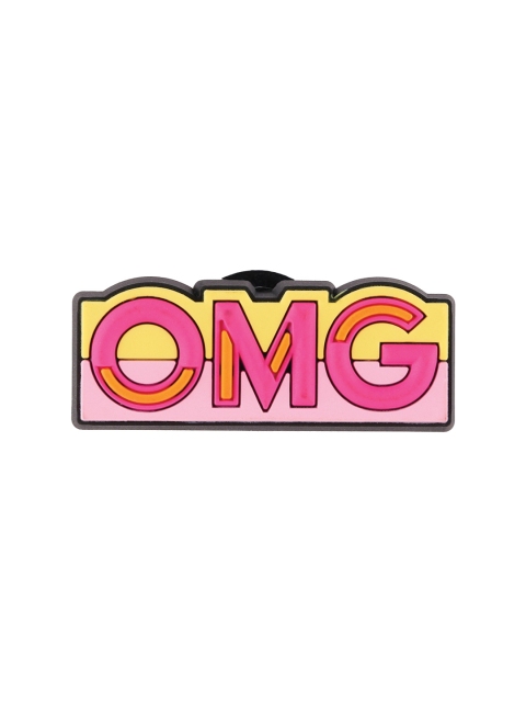 

Crocs Unisex Pink & Yellow OMG Jibbitz Shoe Charm