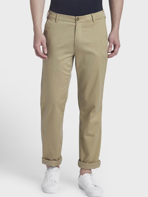

ColorPlus Men Khaki Regular Fit Solid Chinos