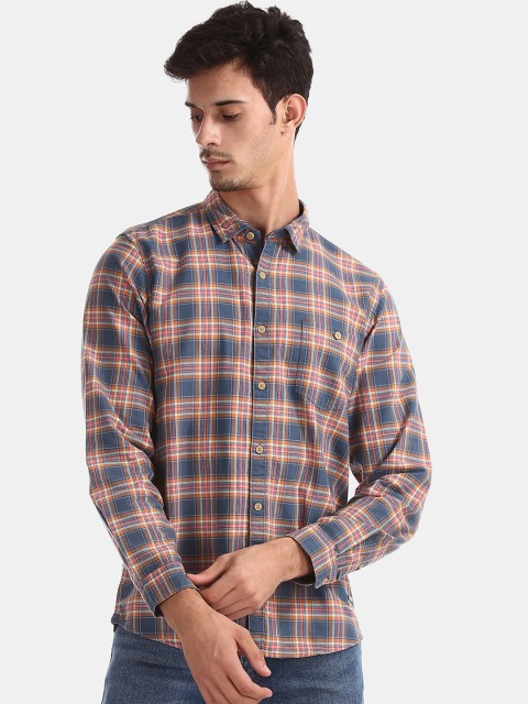 

Cherokee Men Multicoloured Regular Fit Checked Casual Shirt, Multi