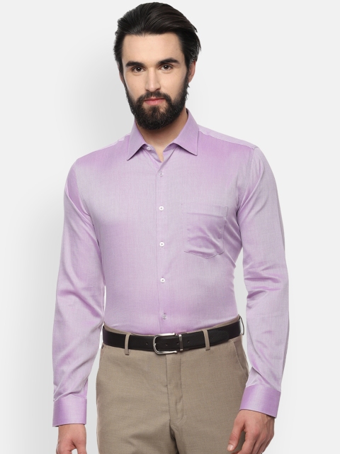 

Van Heusen Men Purple Slim Fit Self Design Formal Shirt