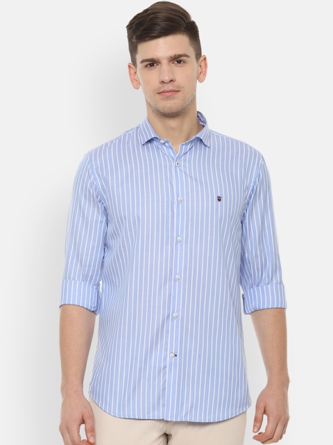 

Louis Philippe Sport Men Blue Slim Fit Striped Casual Shirt