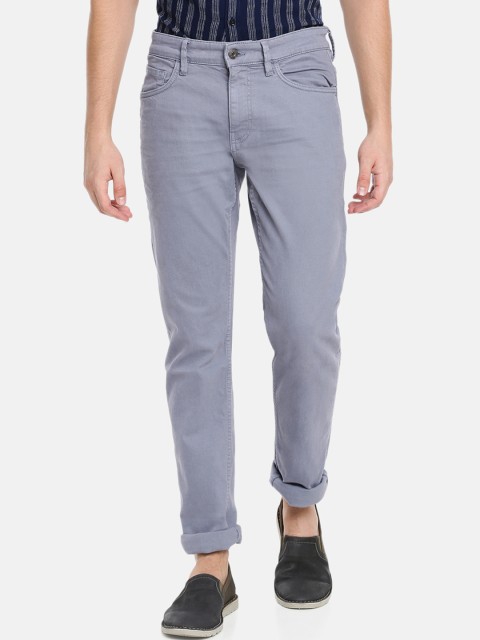 

Celio Men Blue Smart Straight Fit Solid Regular Trousers