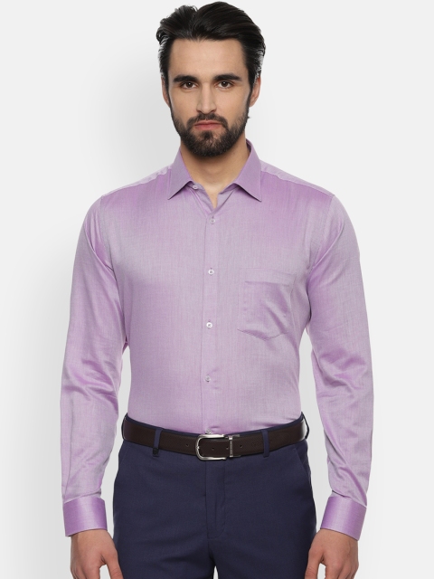 

Van Heusen Men Purple Regular Fit Solid Formal Shirt