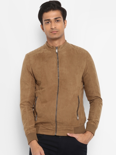 

Mufti Men Khaki Solid Jacket