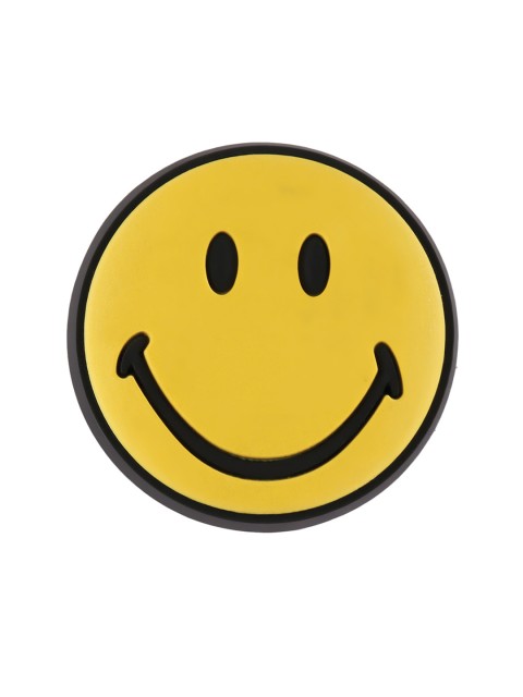 

Crocs Unisex Yellow & Black Smiley Face Jibbitz Shoe Charm