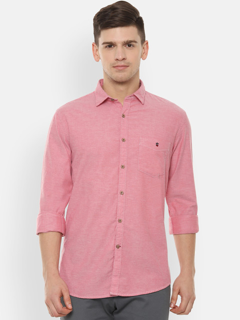 

Louis Philippe Sport Men Pink Slim Fit Solid Casual Shirt