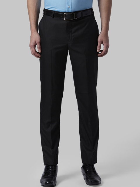 

Park Avenue Men Black Regular Fit Solid Formal Trousers