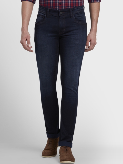 

ColorPlus Men Navy Blue Tapered Fit Mid-Rise Clean Look Jeans