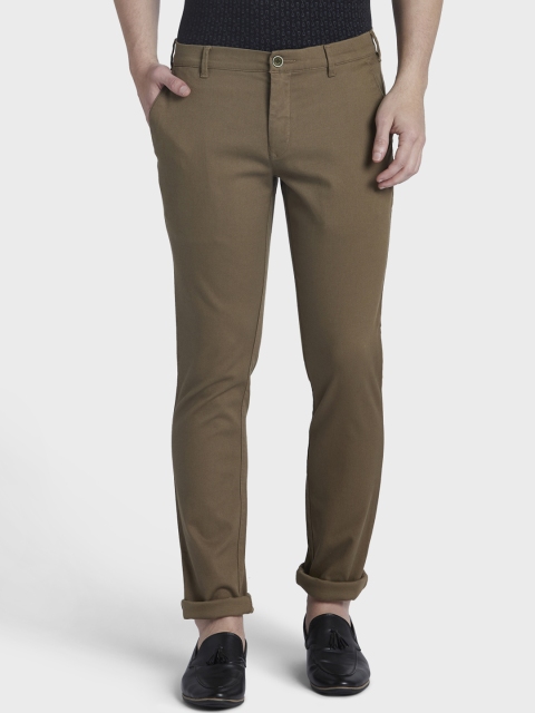

ColorPlus Men Beige Regular Fit Solid Regular Trousers