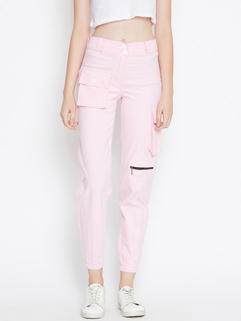 

Rider Republic Women Pink Slim Fit Solid Joggers