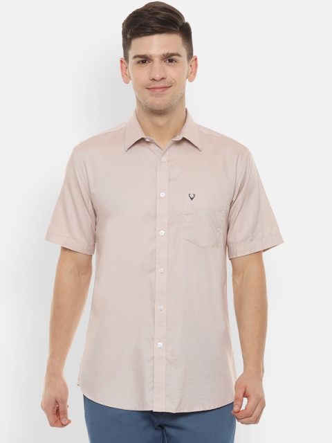 

Allen Solly Men Beige Slim Fit Self Design Casual Shirt