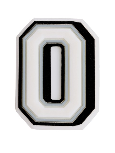 

Crocs Unisex White & Black Letter O Jibbitz Shoe Charm