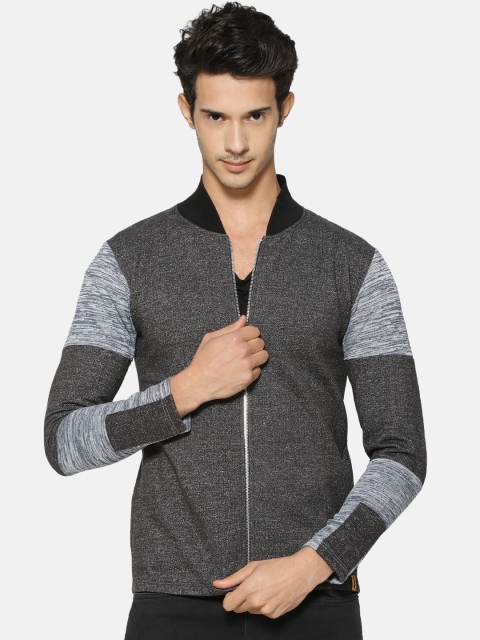 

Campus Sutra Men Grey Colourblocked Tailored Jacket