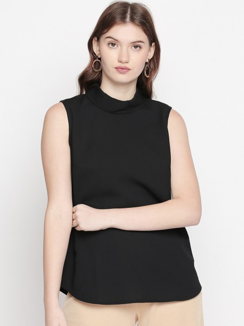 

Honey by Pantaloons Women Black Solid Top