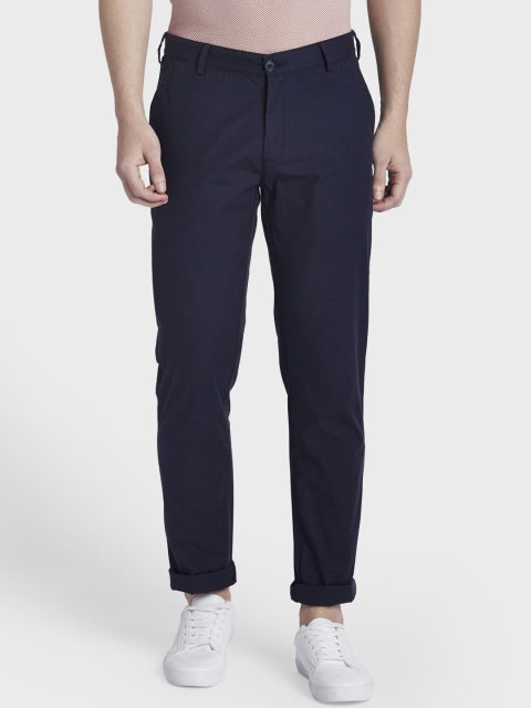 

ColorPlus Men Navy Blue Regular Fit Solid Chinos