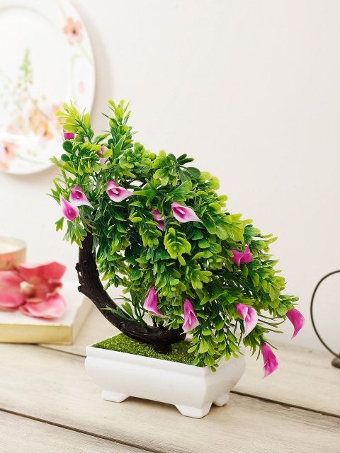 

House Of Accessories Pink and Green Artificial Plant