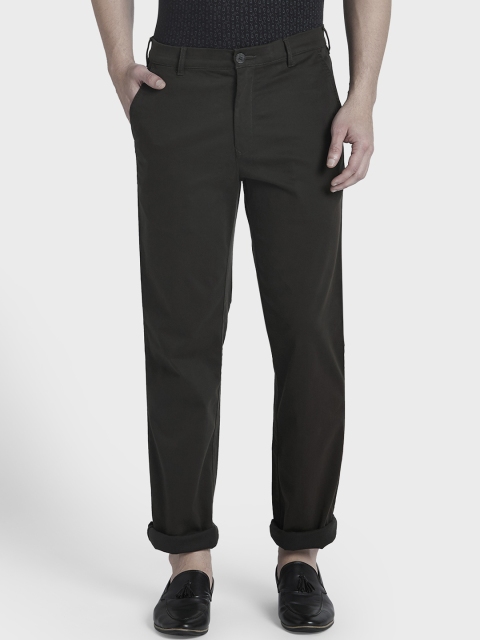 

ColorPlus Men Green Regular Fit Solid Chinos
