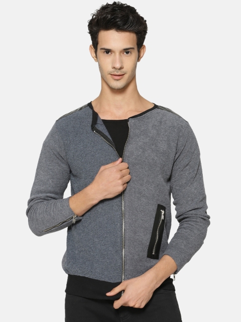 

Campus Sutra Men Grey Solid Tailored Jacket