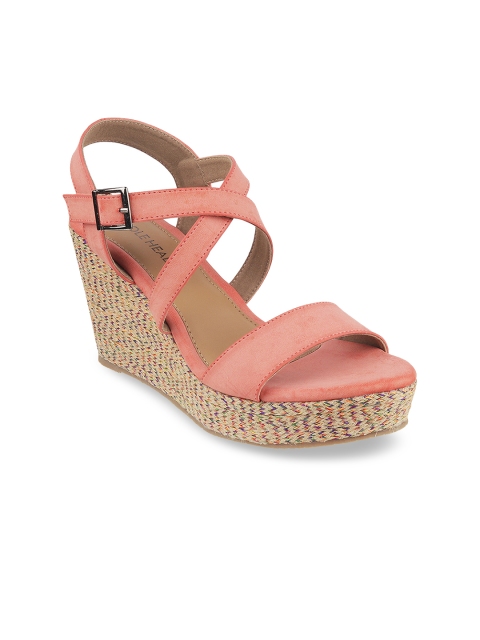 

SOLE HEAD Women Pink Solid Sandals