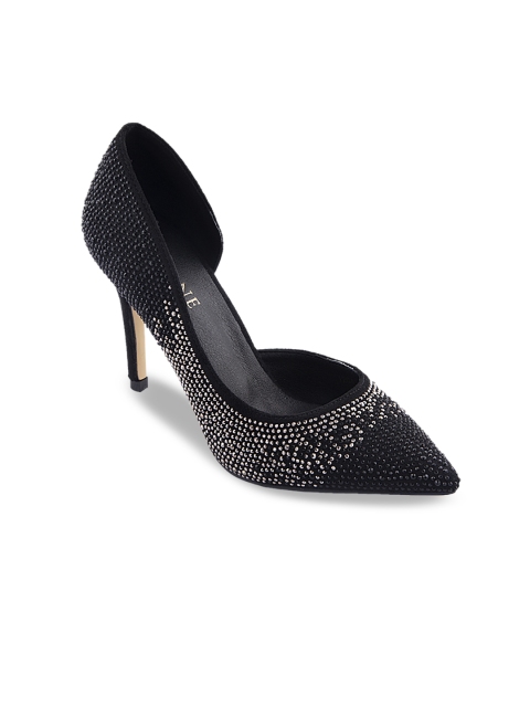 

URBANE Women Black Embellished Sandals