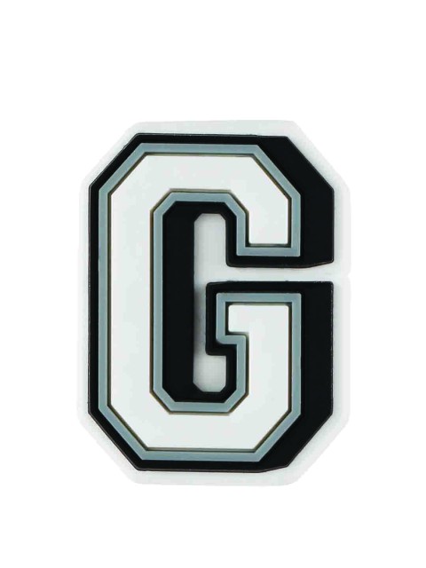 

Crocs Unisex White & Black Letter G Jibbitz Shoe Charm