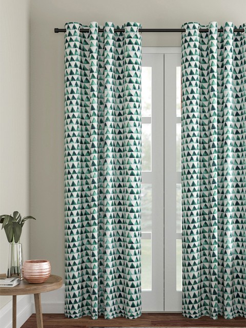 

Soumya Green Printed Single Door Curtain