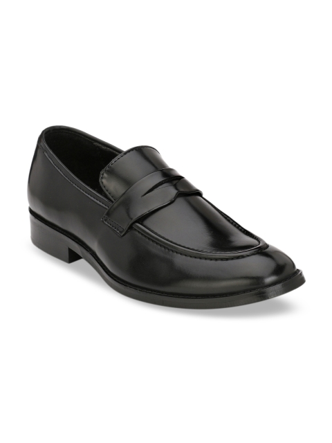 

Hi RELs Men Black Solid Formal Slip-On Shoes