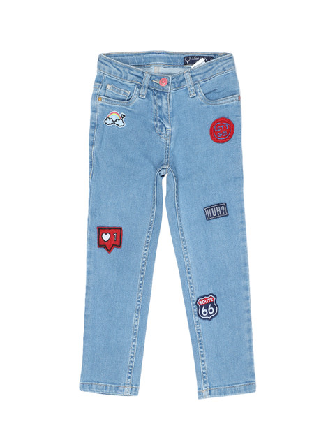 

Allen Solly Junior Girls Blue Regular Fit Mid-Rise Clean Look Jeans
