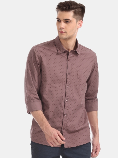 

Ruggers Men Red Regular Fit Printed Casual Shirt