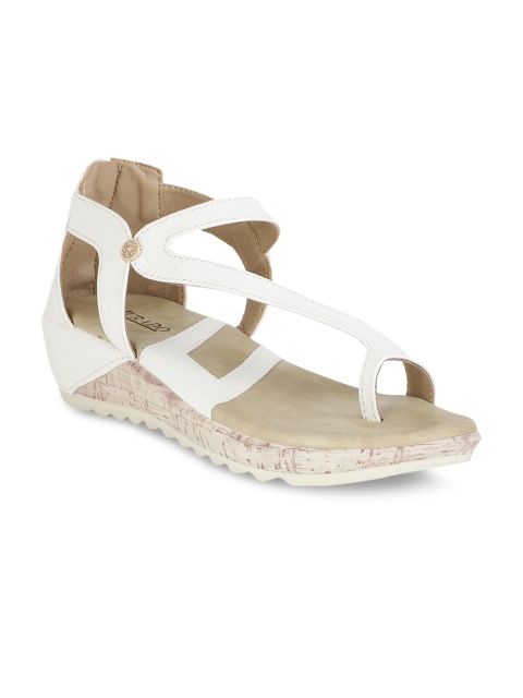 

Jurado Women White Solid Wedges