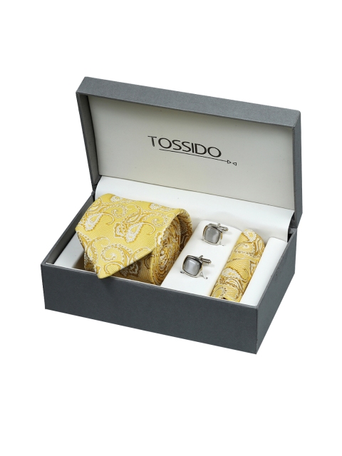 

Tossido Men Yellow Accessory Gift Set