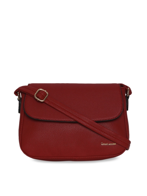 

David Jones Women Red Solid Sling Bag