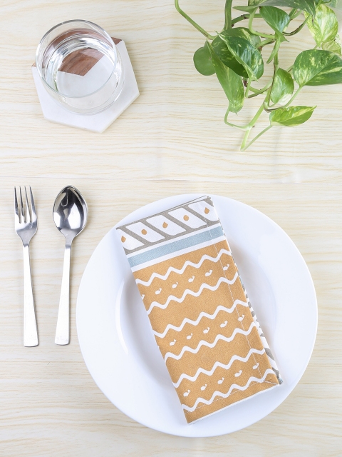 

House This Set of 4 Multicoloured Printed Napkins, Multi