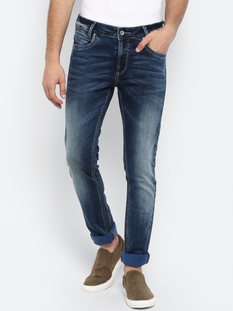 

Mufti Men Navy Blue Slim Fit Mid-Rise Clean Look Stretchable Jeans