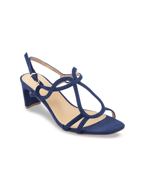 

URBANE Women Navy Blue Solid Sandals