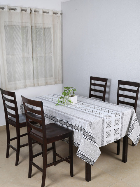 

House This Grey & White Printed Table Cover