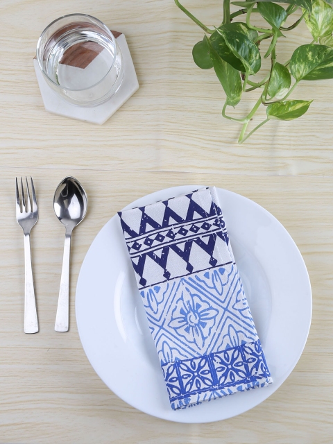 

House This Set of 2 Blue & White Printed Napkins