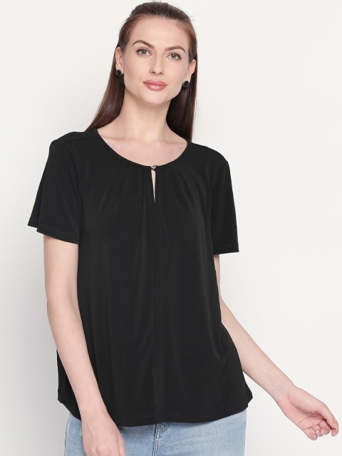 

Honey by Pantaloons Women Black Solid Top
