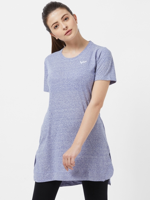 

Vero Forza Women Lavender Solid Round Neck T-shirt