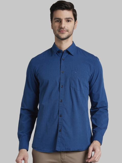 

Parx Men Navy Blue Slim Fit Solid Casual Shirt
